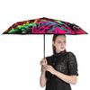 1 Pack Automatic Umbrella With Uv Resistant Coating And Strong Frame For Outdoor Travel Graffiti Accent Style