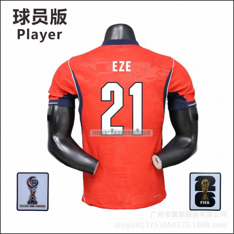England 2026 FIFA World Cup Away Jersey Player Version Saka Kane Gordon Bowen Short Sleeve Football Shirt