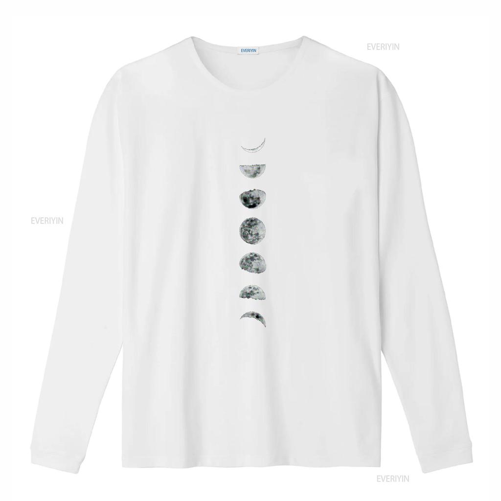 Úžasné tričko Luna Měsíční fáze Velikosti vintage Prané Prodyšné móda Pružné designové oblečení homme streetwear Měkké