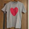 Play Comme des Garcons Grey T-Shirt Size S Japan Exclusive Unisex T-Shirt