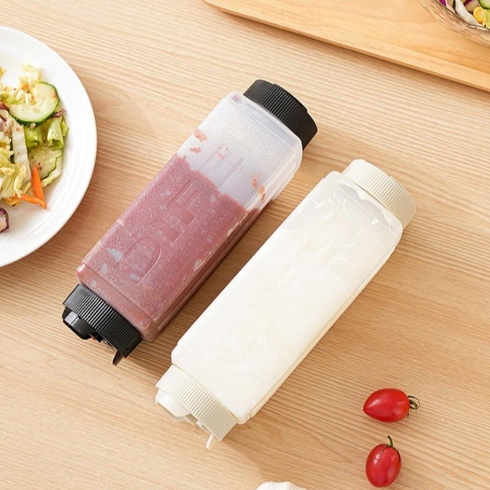 720ml Squeeze Bottles Double Head Tomato Catchup Dispenser New Squeeze Sauce Bottle  Picnic Cooker