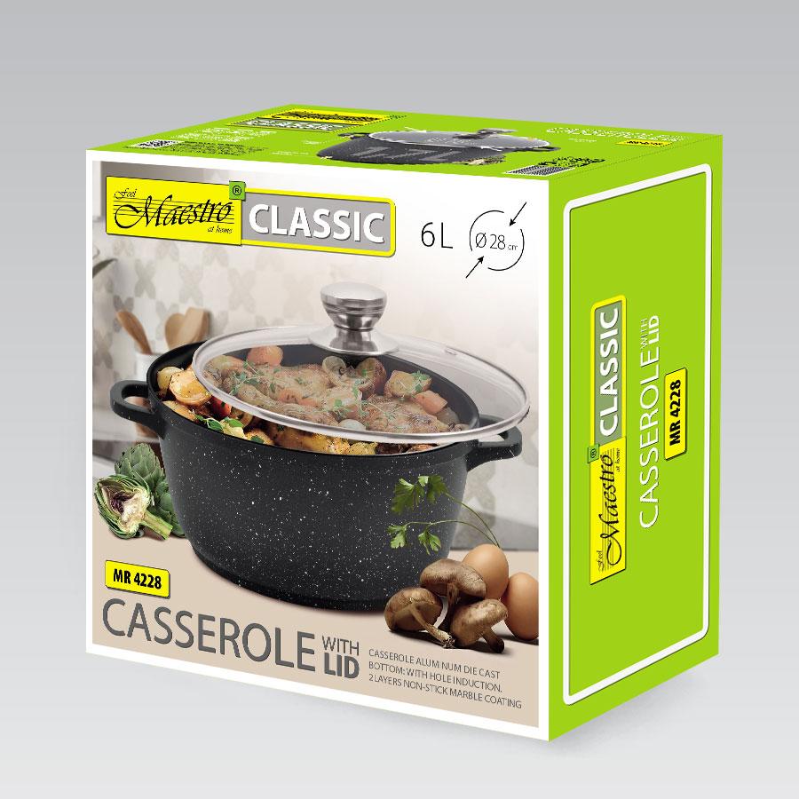 MR-4424 Rock Stone Pot with Lid (GREBLON ?2, Induction) 24