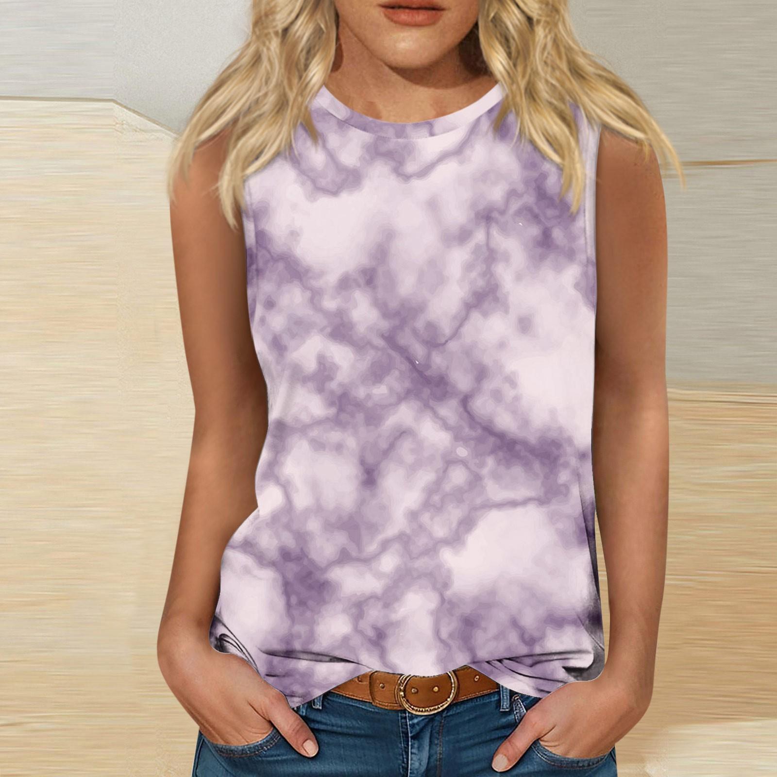 

Женские повседневные туники, топы для ношения с леггинсами, летние рубашки без рукавов с принтами, майки, блузки L