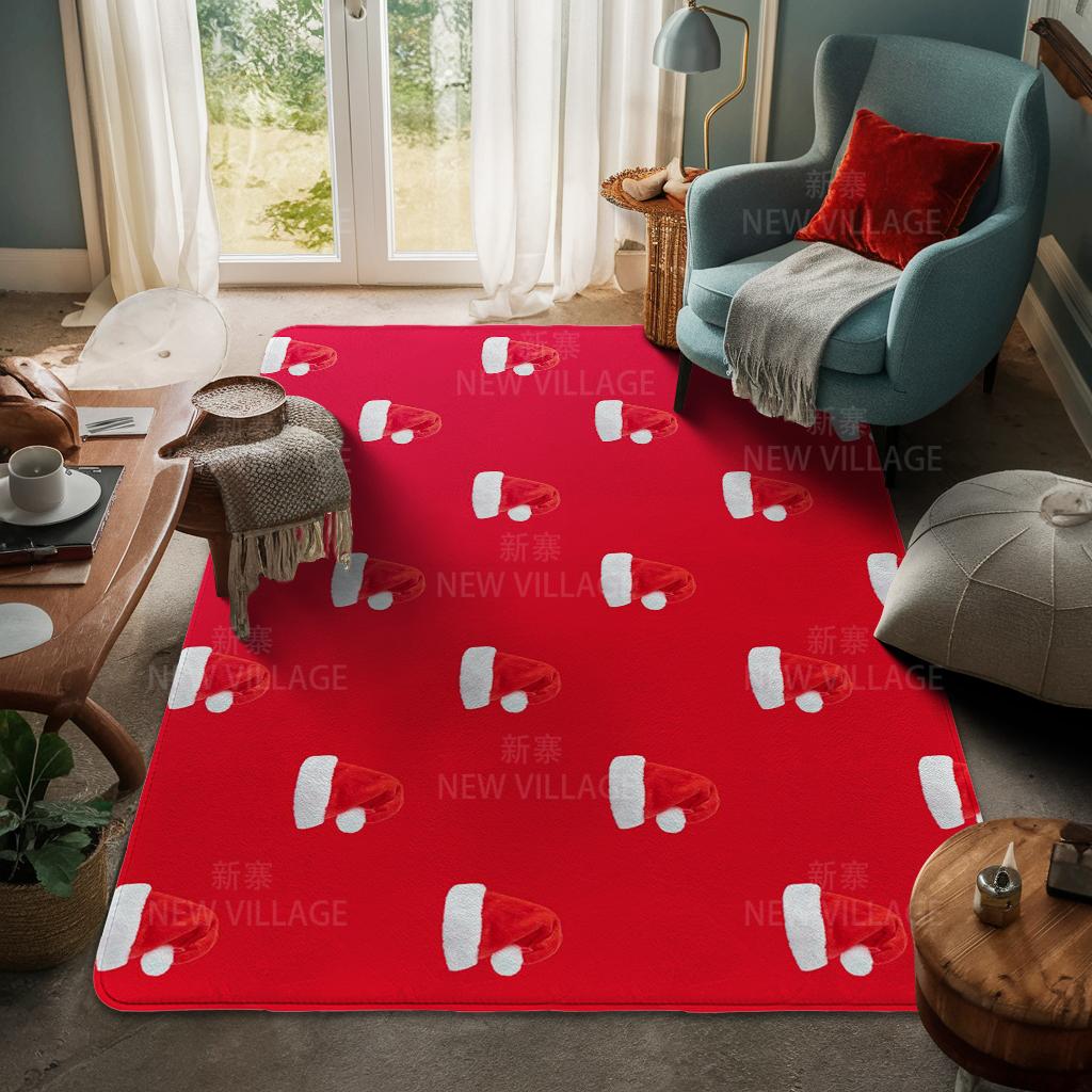 House Entrance Carpet Home Door Mat Living Room Bath Foot Bathroom Non-slip Water Absorption Rugs Bath Merry Christmas Winter