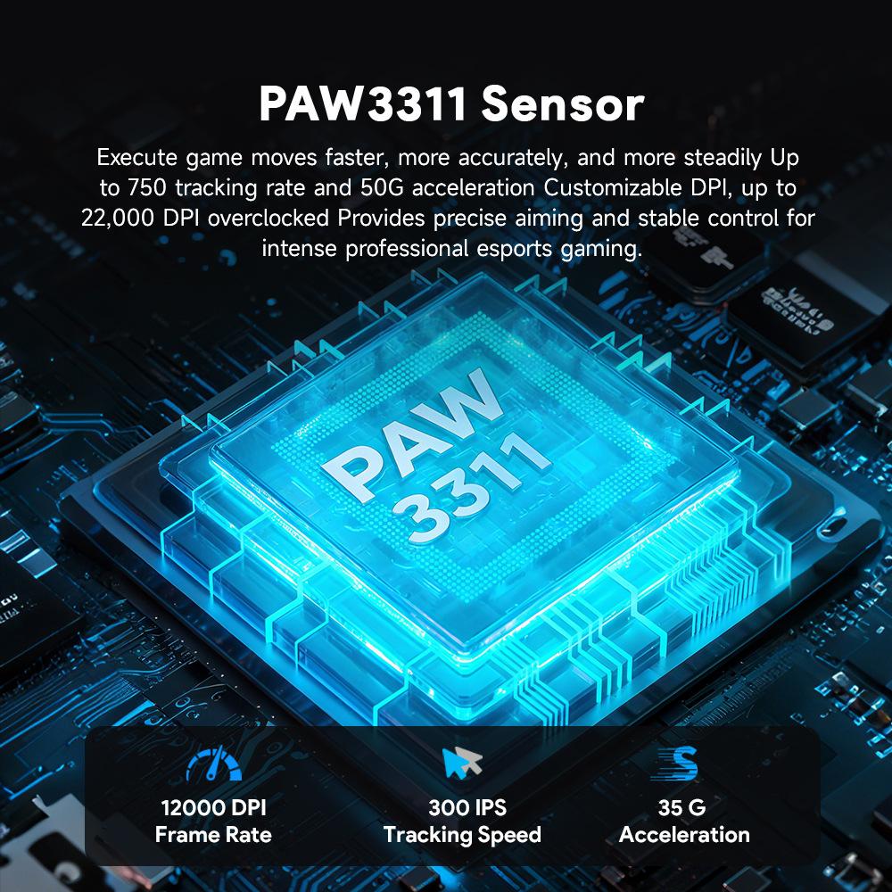 G13PRO Bluetooth Wireless Mouse Lightweight The Third Mock Examination E-sports Game PAW3311 With Charging Base