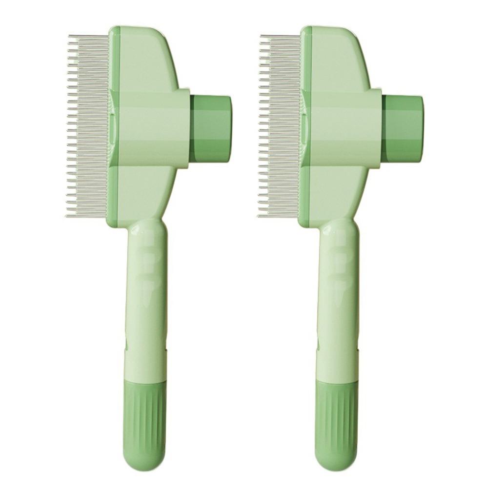 

2 шт. Нежные эффективные щетки для ухода за питомцами удаляют выпавшую шерсть, удалитель кошачьей шерсти, расческа для вычесывания кошек, собака 2Pcs Green