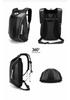 Men's Large Capacity Water-Repellent Motorcycle Helmet Bag with Quick Release for Outdoor Riding