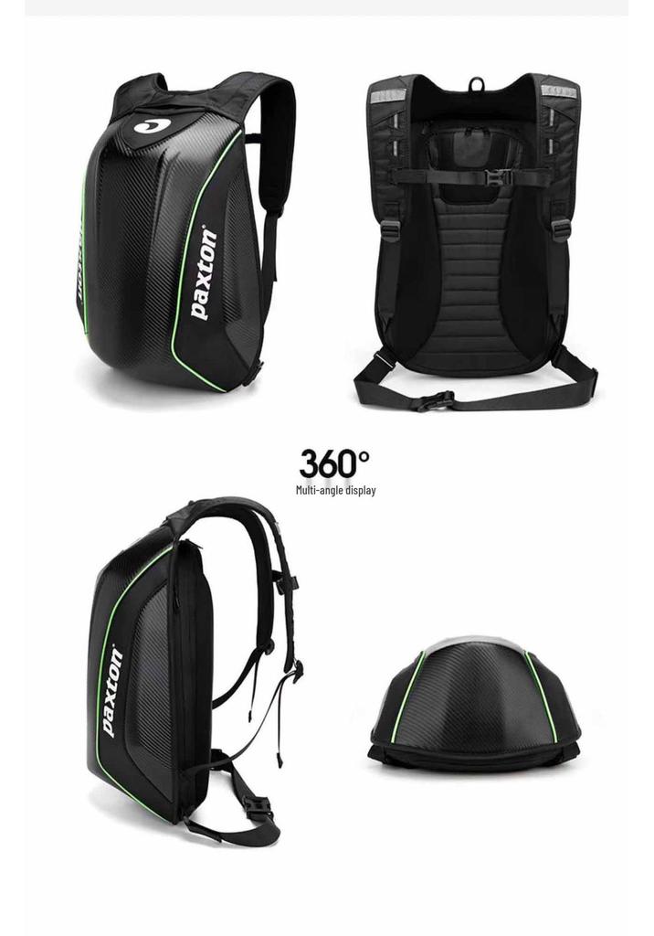 Men's Large Capacity Water-Repellent Motorcycle Helmet Bag with Quick Release for Outdoor Riding