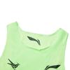 Li Ning Dragon Sparrow Skin-Friendly Breathable Simple Slim Fit Sleeveless Racing Competition Top Vest Men Tops Fluorescent-Light-Green AAYV123-4