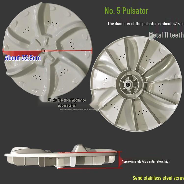 Compatible Impeller Base for Midea & Rongshida Washing Machine Model MB6501
