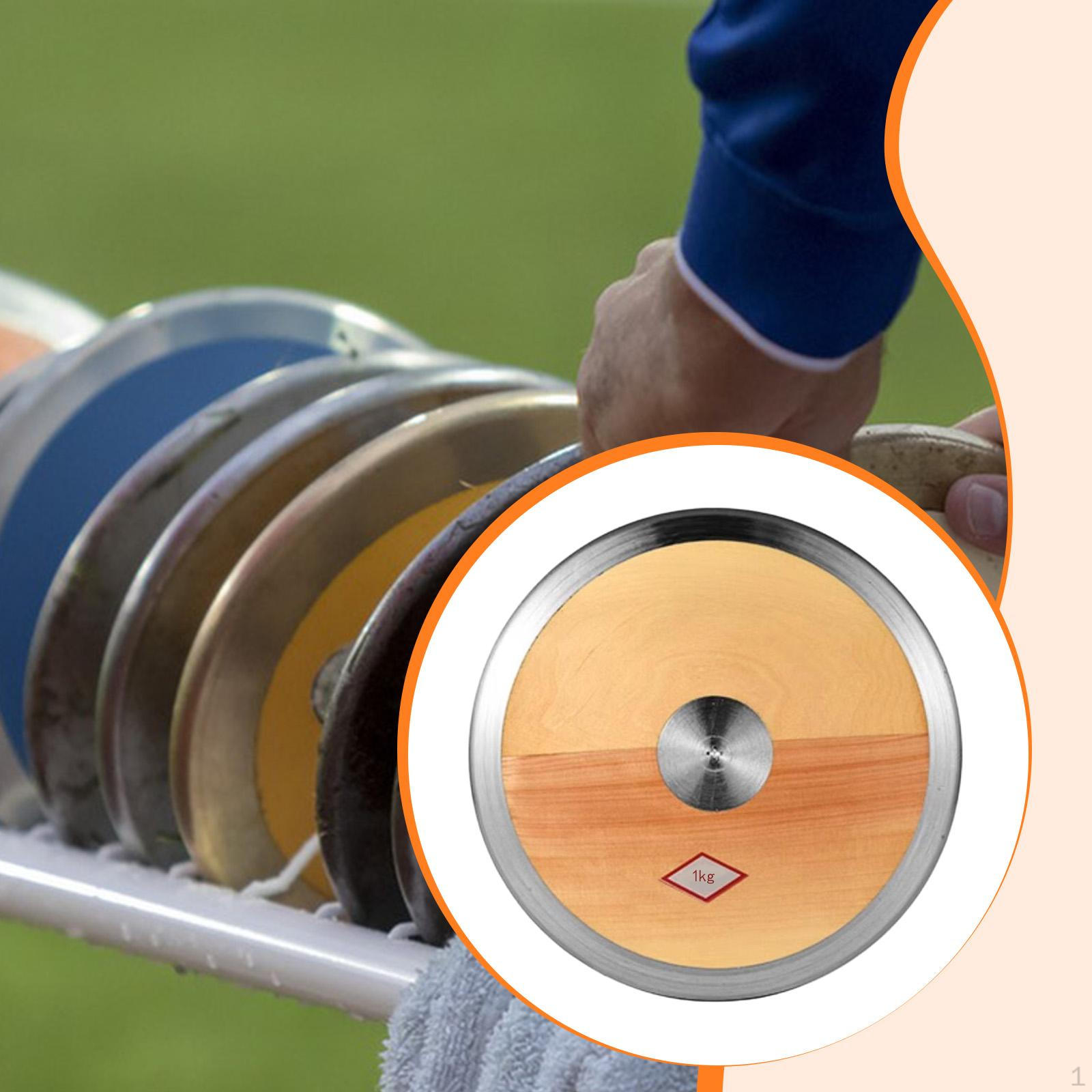 Многофункциональный соревновательный деревянный тренировочный диск для легкой атлетики для спортсменов, профессионалов, высокого уровня 1kg
