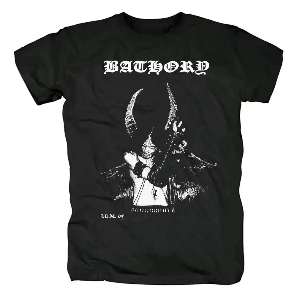 2026 Bathory Black Metal Venom T-shirt Hommes Femmes Décontracté Mode Hip Hop Streetwear Manches Courtes T-shirt Coton Tops d'Été Vêtements