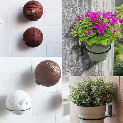 4/5/6 Inch Wall Mount Ring Flower Plant Pot Holder Metal Planter Hook Hanger Wall Bracket Planters Storage Rack Home Garden Wall