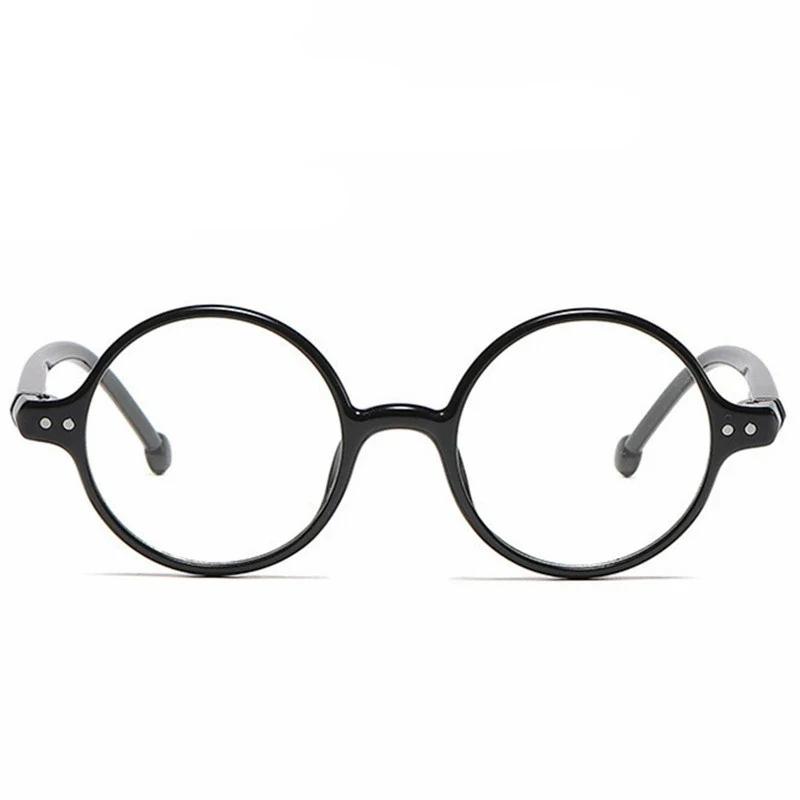 Round Vintage Plastic Tree Lines Leg Anti Blue Light Presbyopic Glasses for Men Women Protective Reading Glasses