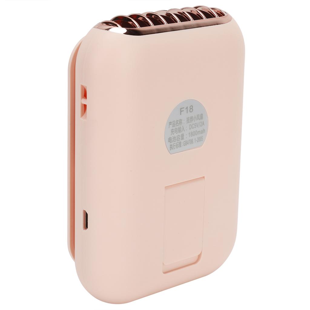 3in 1 Portable Mini Hanging Neck Fan USB Desktop Handheld Bladeless Fan for Home OutdoorPink