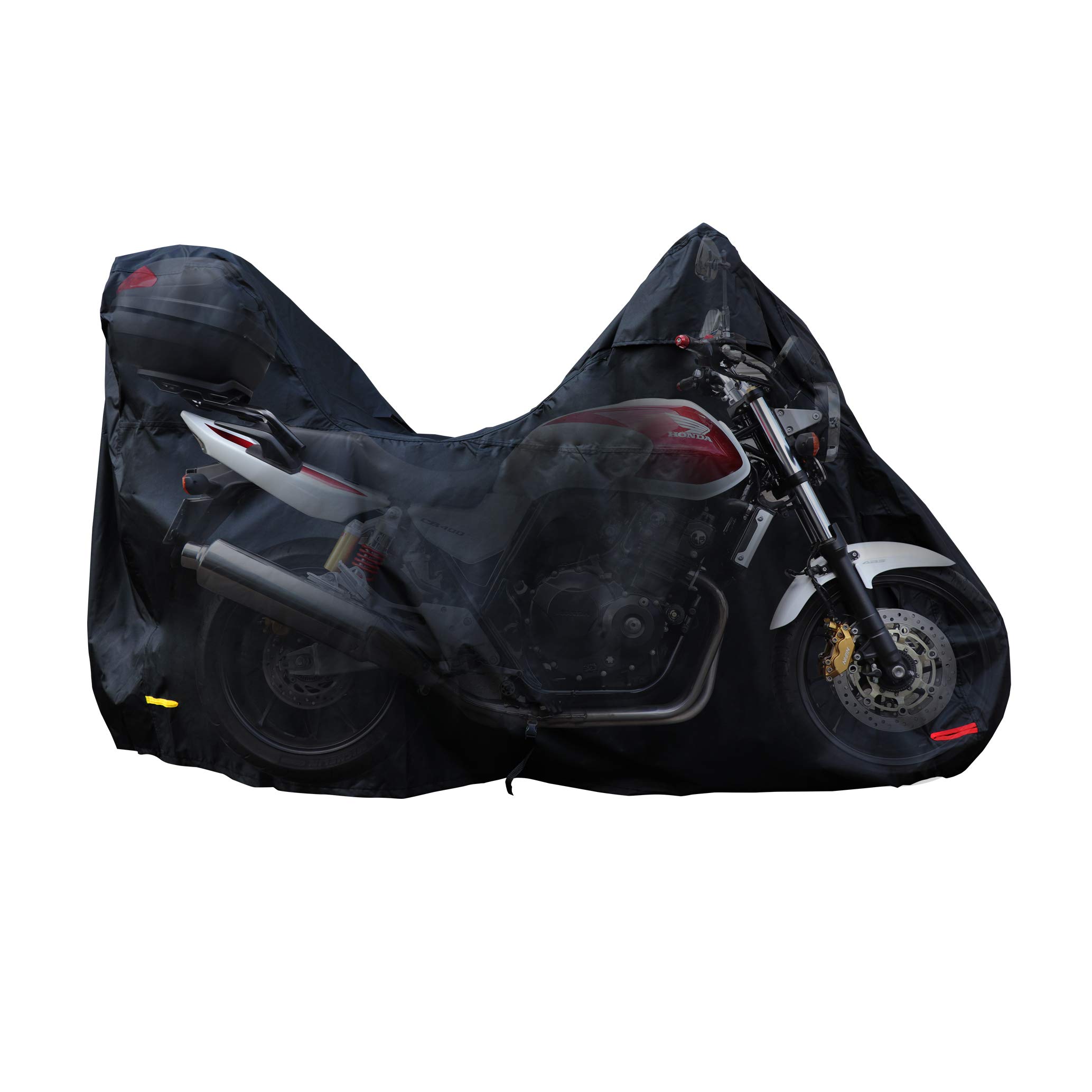 

on Tokoro Setagaya Barrichello Silver Motorcycle Cover with Heavyweight Lock Windproof Premium 300D Size for Motorcycles with [Featured George s Base]