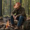 Sombrero de Vaquero Occidental, Sombrero de Gamuza Suave de Ala Ancha para Protección Solar, Sombrero para Acampar al Aire Libre para Hombres Mujeres, Sombrero de Pescador con Toldo Solar para Exteriores con Ajustable