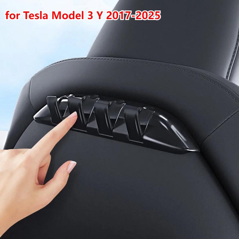 For Tesla Model Y Juniper 2025 Seat Backrest Hook Model 3 Highland 2024 Seat Back Rear Hidden Cloth Hanger Storage Bracket 2026
