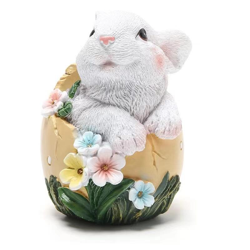 Easter Bunny Hatching Eggs Rabbit Year Decorative Items Easter Bunny Cute Decorative Items for Home Design