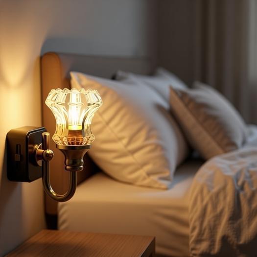 European Creative Wall Lamp Resin Night Lamp Bedside Living Room Entrance Decorative Lamp Retro Style Ornament