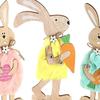 Easter Wooden Bunny Desktop Ornaments Charming Rabbit Ornaments for Parties and Celebrations