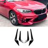 For BMW 2 Series M2 F87 2016-2021 Front Bumper Lip Splitter Fog Lamp Grill Spoiler Cover Air Vent Wind Knife Body Kits