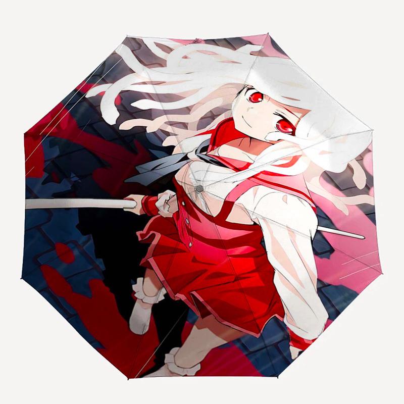 1pc Anime Character Outdoor Umbrella - Automatic Opening/Closing - Portable 3-Fold Design - 8-Rib Iron Frame - Perfect Gift for Fans, Travelers,
