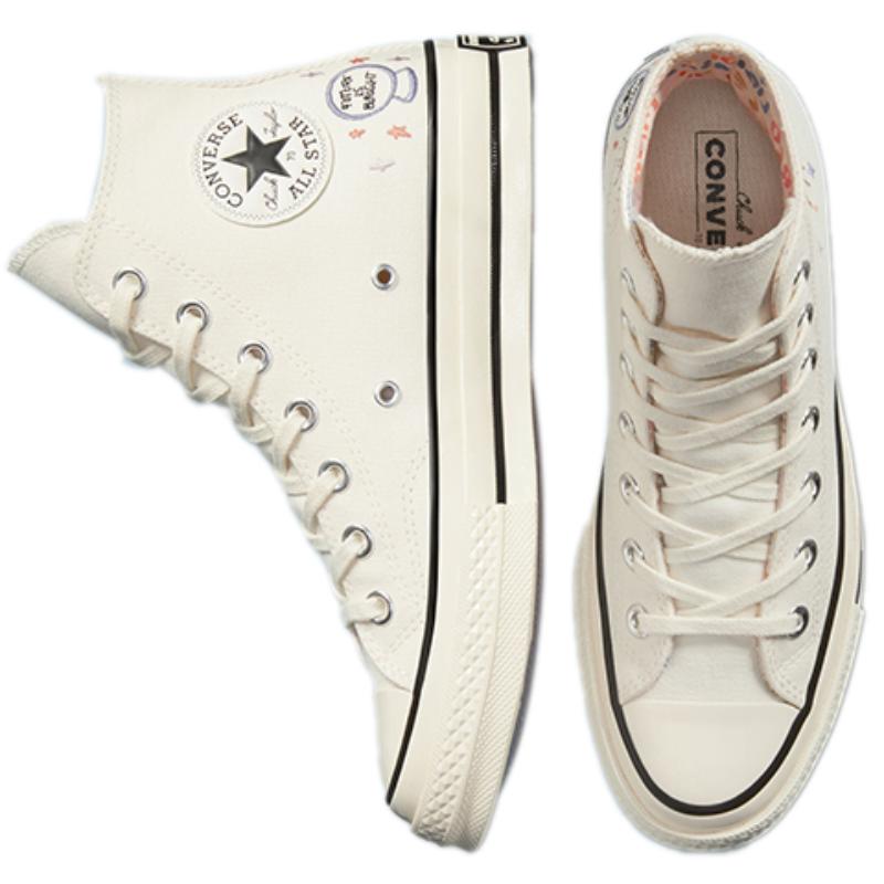Converse 1970s Chuck Taylor All Star "Mystic World" High Top Canvas Shoes Women's Off-White