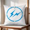 Lightning FFragment art Cushion Cover Natural Linen Organic Fabric DoubleSided Printing Couch Pillow Covers Home Decor