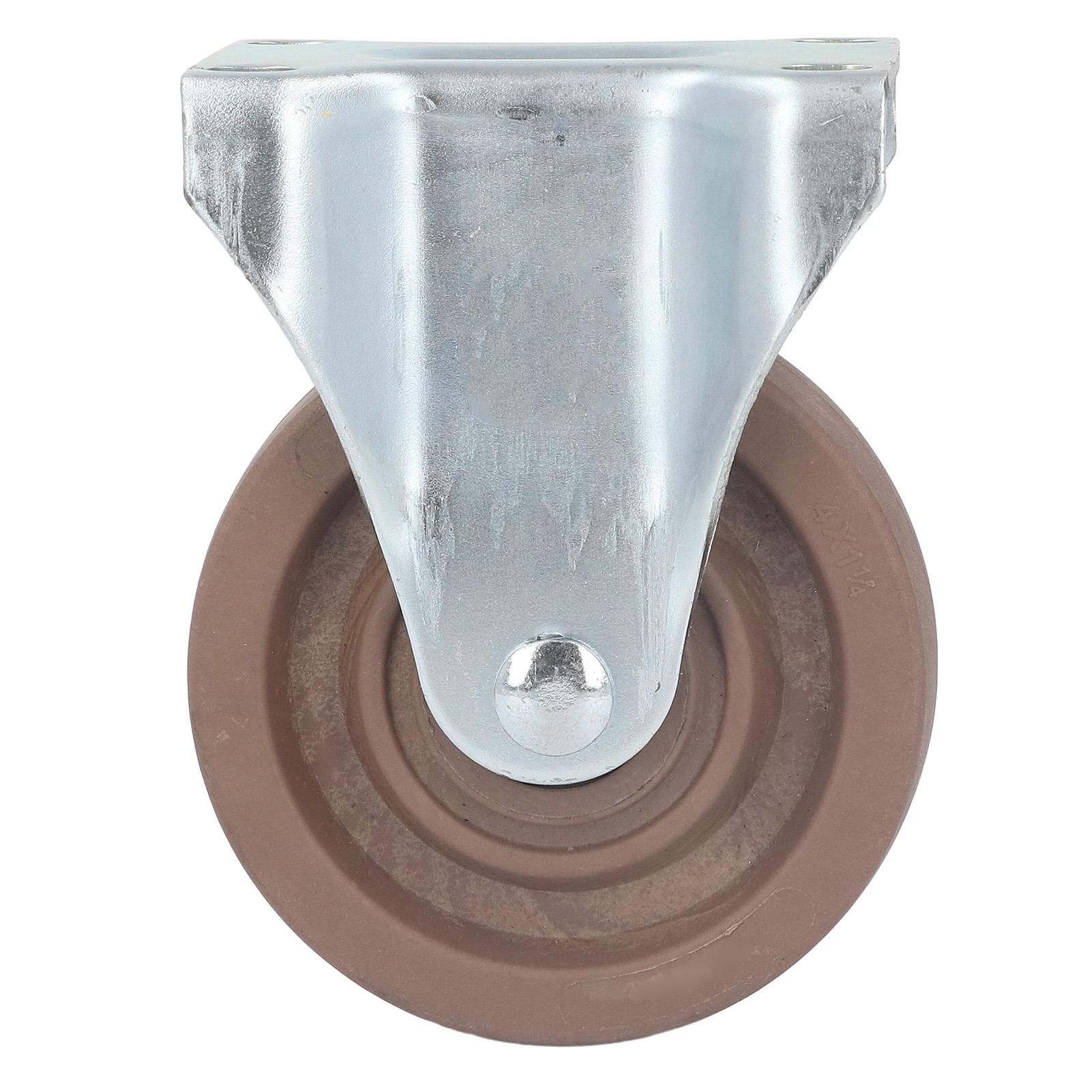 

Nylon Caster 4in Fixed Plate Caster Wheel Heat Resistant for Machine Trolley Cart