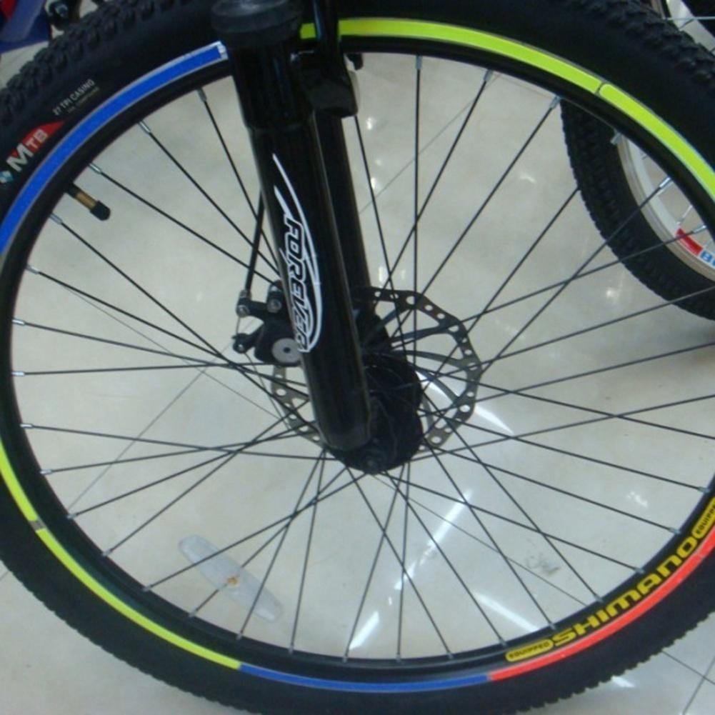 Fluorescent Bike Bicycle Sticker Cycling Wheel Rim Reflective Stickers