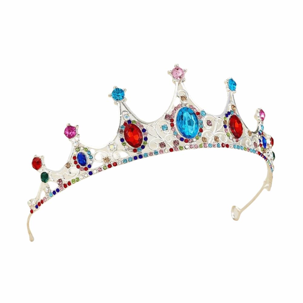 Rhinestone Queen Princess Crown Baroque AB Crystal Headwear Bridal Tiara Headband  Birthday Gift