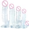 Realistic Soft Jelly Dildo Simulation Penis Crystal Dick Female Masturbator Adult Sex Toy For Women
