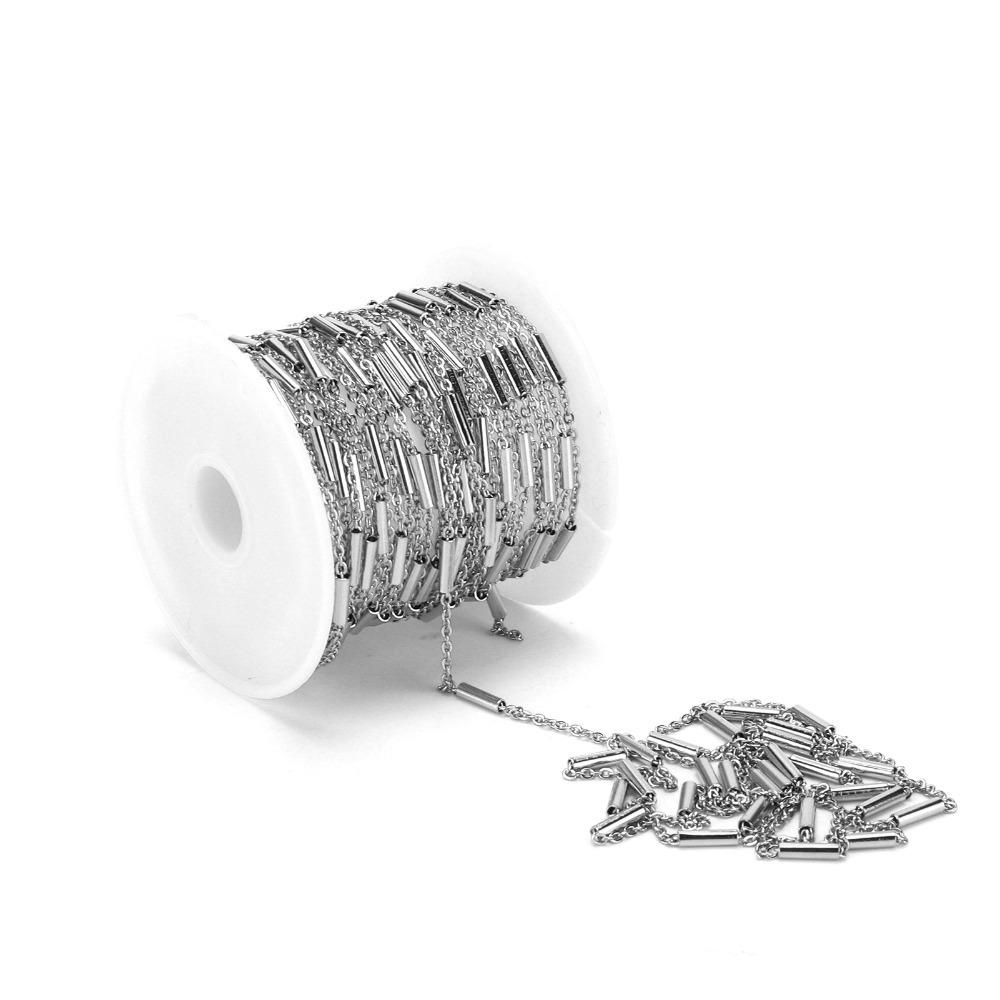 Stainless Steel Stainless Steel Chain Durable Strong Steel Jewelry Making Chain Metal Jewelry Chain Handmade Jewelry