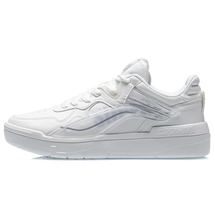 

Li Ning Abrasion Resistant Breathable Low top Skateboard Shoes Women s White AECR004-1 35.5