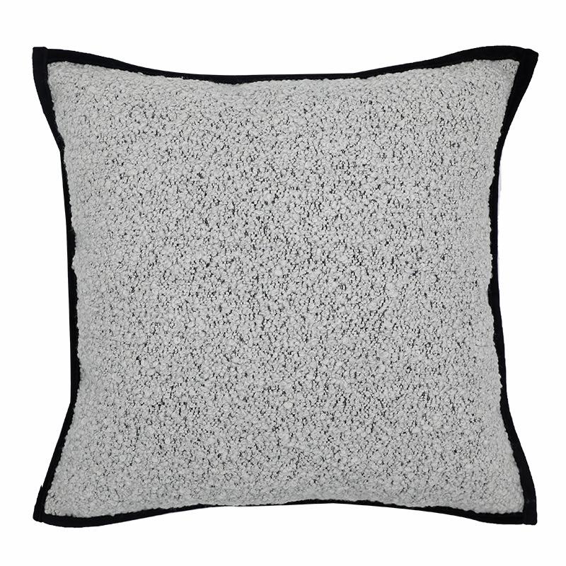 Geometric Wool-Blend Pillowcase for Living Room Sofa Cushion Cover A Stylish Comfort Indulgence