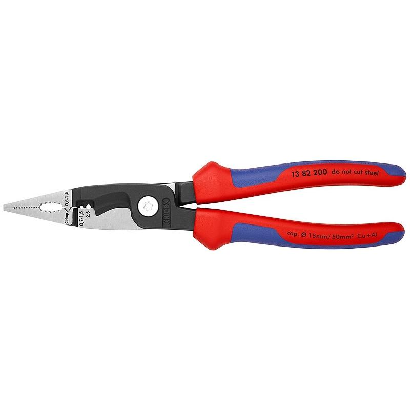 

Клещи Knipex Kn-1382200sb Электрические 6-в-1 200 мм Люминофор 2-комп. Ручки Сб