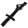 Collier de traction pour chien avec boucle Nylon Fer Entraînement Chasse Collier Accessoire pour animal de compagnie pour extérieur Noir M