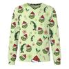 Men's Christmas Printed Imitation Cotton Long-sleeved Shirt