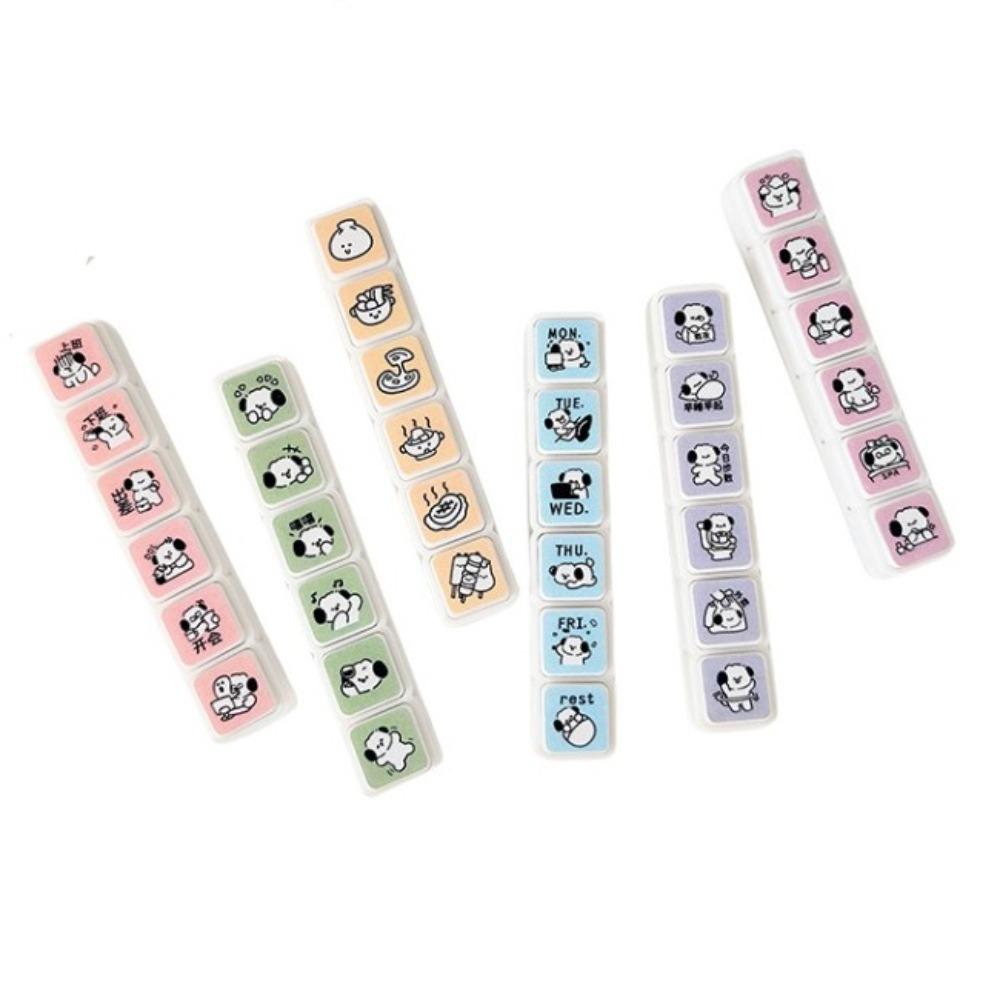 

Вироби своїми руками, штамп для скрапбукінгу, мультяшний прес, чорнильний штамп, декоративні штампи з кавою, планувальник для щоденника 01