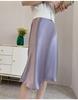 Elegant Retro Satin Acetate Umbrella Skirt for Women