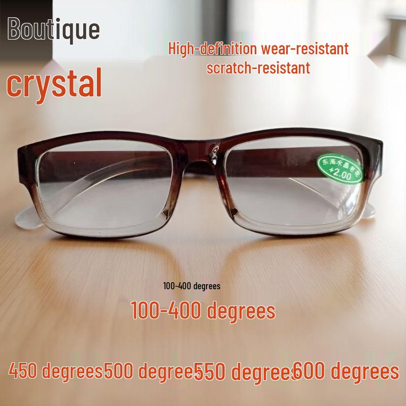 East Sea Crystal Reading Glasses: 450-600 Degrees, Popular at Street Fairs. 100 Crystal