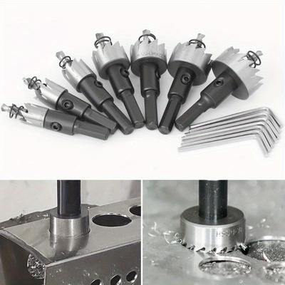 1PC HSS Hole Saw High Speed Steel Hole Opener Mandrel Tool Setfor Thin Metal Drilling Metalworking
