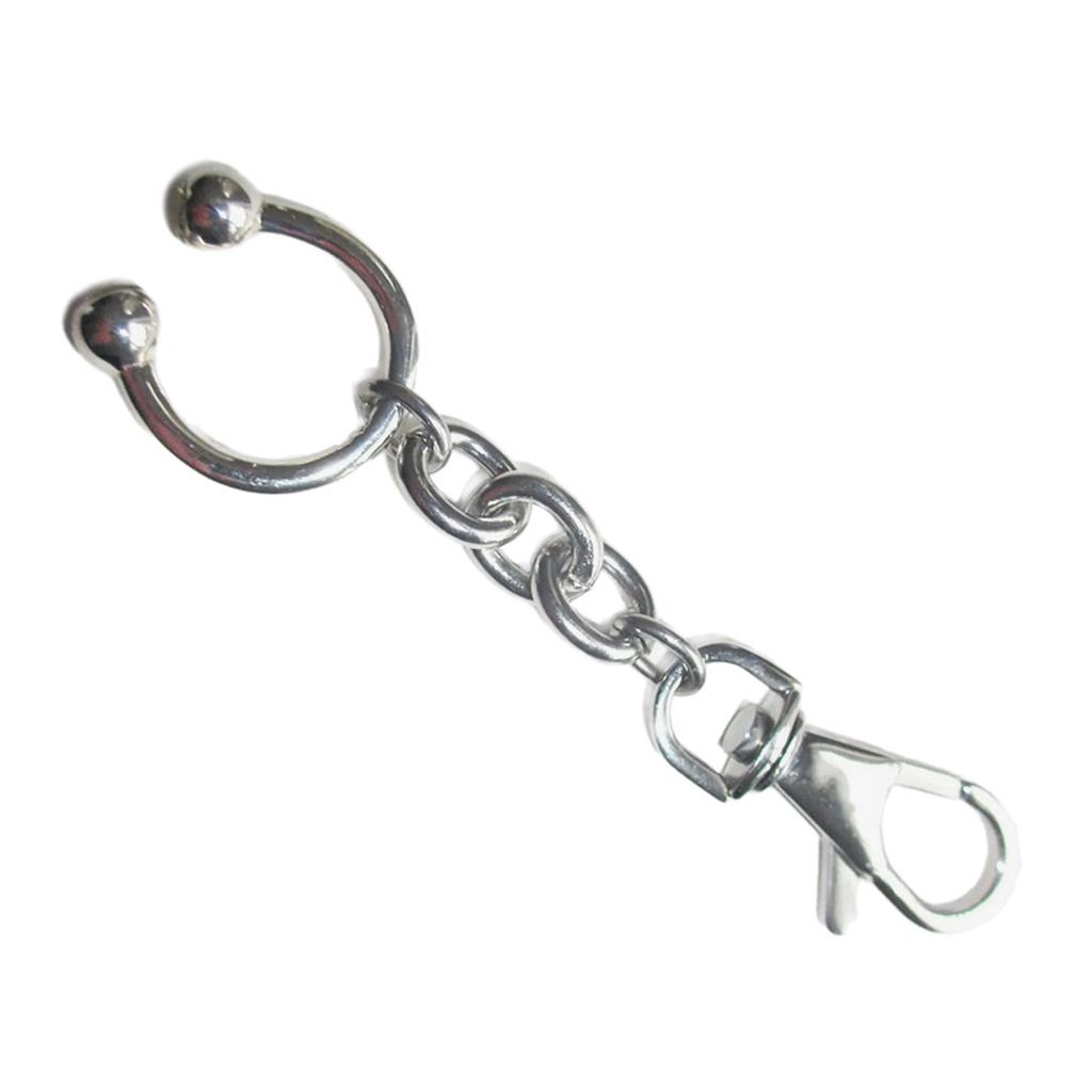 Portable Key Ornament Stainless Steel Horseshoe Keychain Drop Earrings Bag Accessories Perfect Gift for Animal Lovers