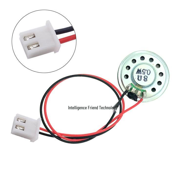 Compact 8 Ohm Speaker 0.5W/1W/2W with Plug Terminal Wires for Electronic Toys/Dog Speakers