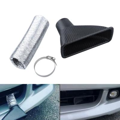 1Set Araba Ön Tampon Giriş Hava Turbo Hava Giriş Borusu Takımı ABS Türbin Giriş Takımı Boru Hava Hunisi Evrensel Araba Aksesuarları