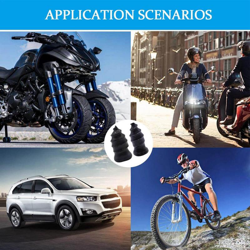 Rubber Screw Tire Plugs Car Tire Repair Kit Portable Repair Nails Screws Tires Quick Puncture Repair Tools For Car Electric Bike