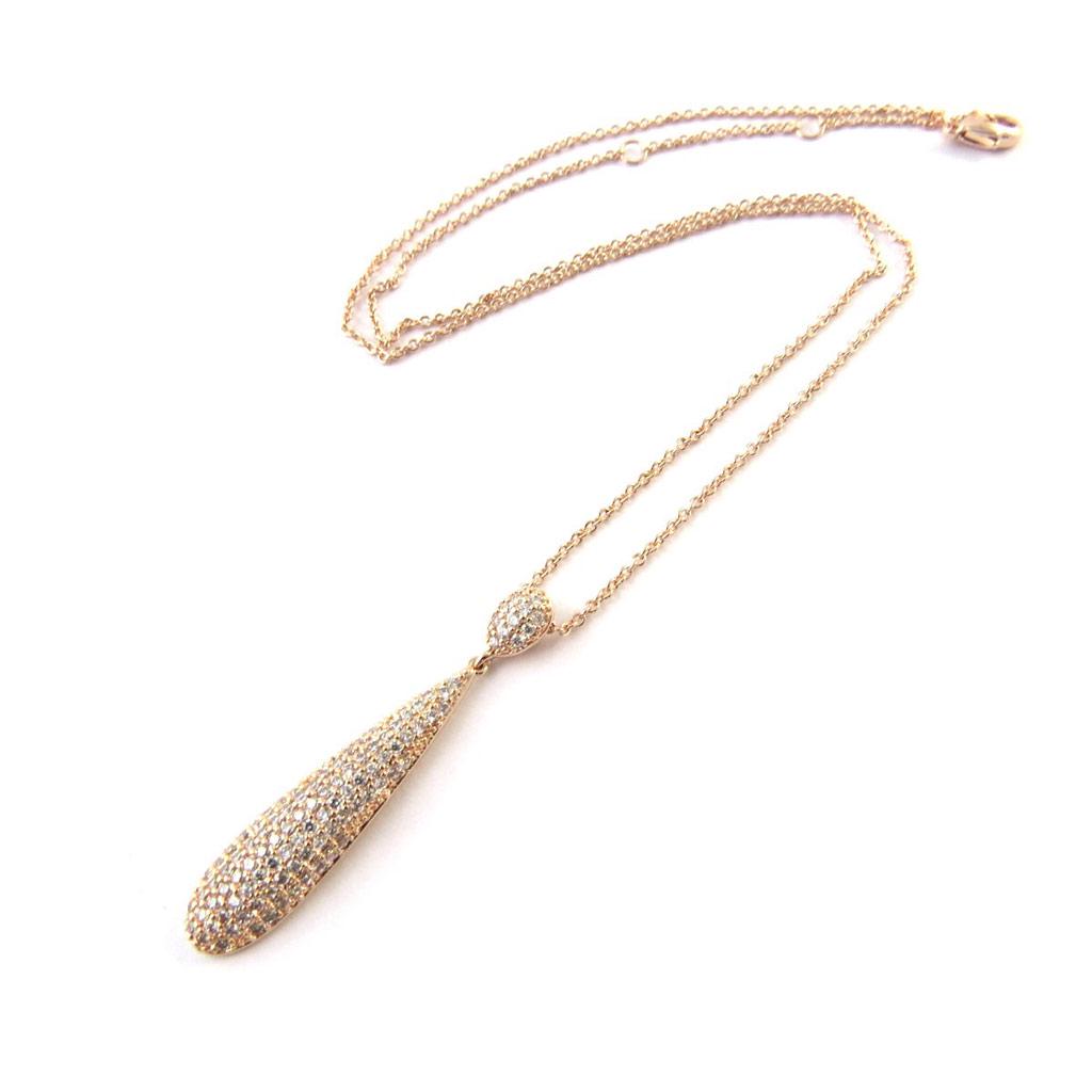 Les Trésors De Lily [N6865] - Gold-Plated Necklace 'Sissi' Rose Gold - 40x8 Mm (gold Pink)