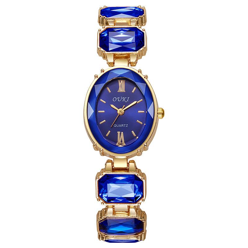 

Топ Роскошные Женские Часы Модный Браслет Женские Кварцевые Наручные Часы Лучшие Подарки Часы для Элегантной Женщины синий