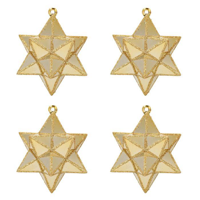Set de 4 etoiles de noel